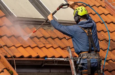 Démoussage et hydrofuge de toiture au Garric